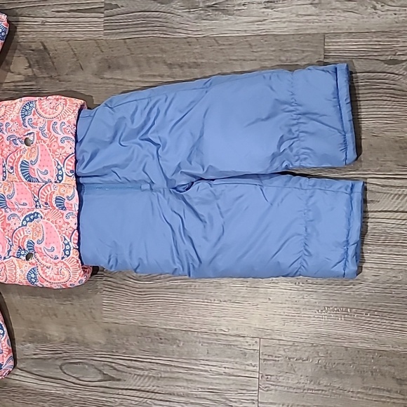 LONDON FOG Water Two-Piece Winter Snowsuit + Hooded Fleece Size 24 Monrhs - Picture 9 of 9